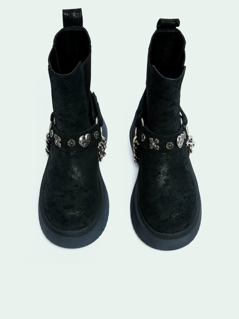 KAIA BLACK DISTRESSED