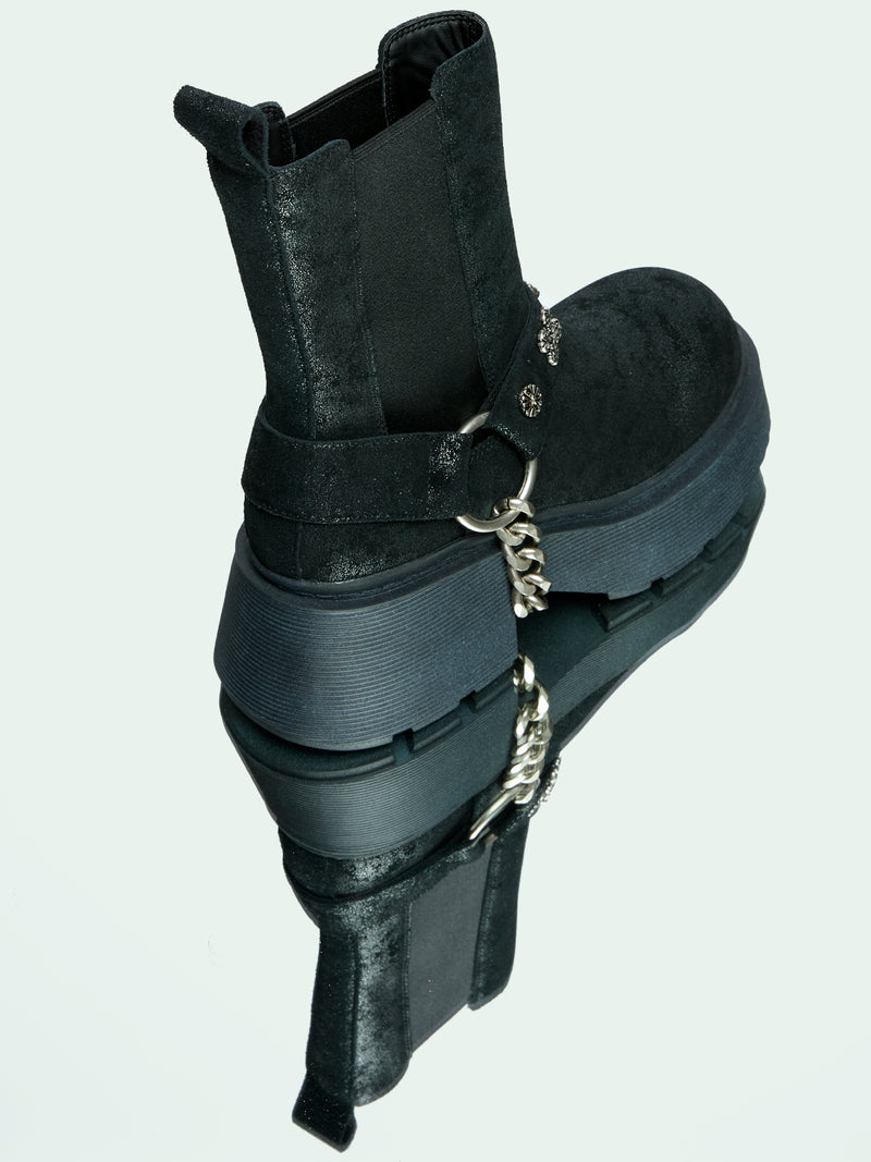 KAIA BLACK DISTRESSED