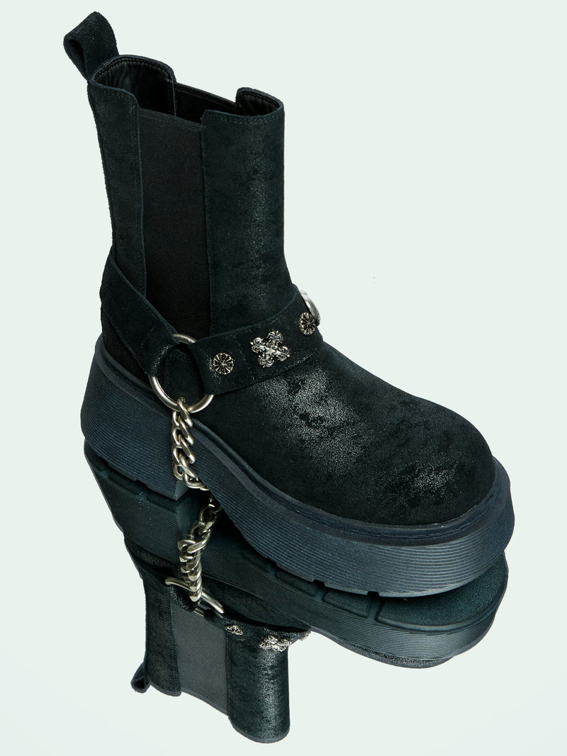 KAIA BLACK DISTRESSED