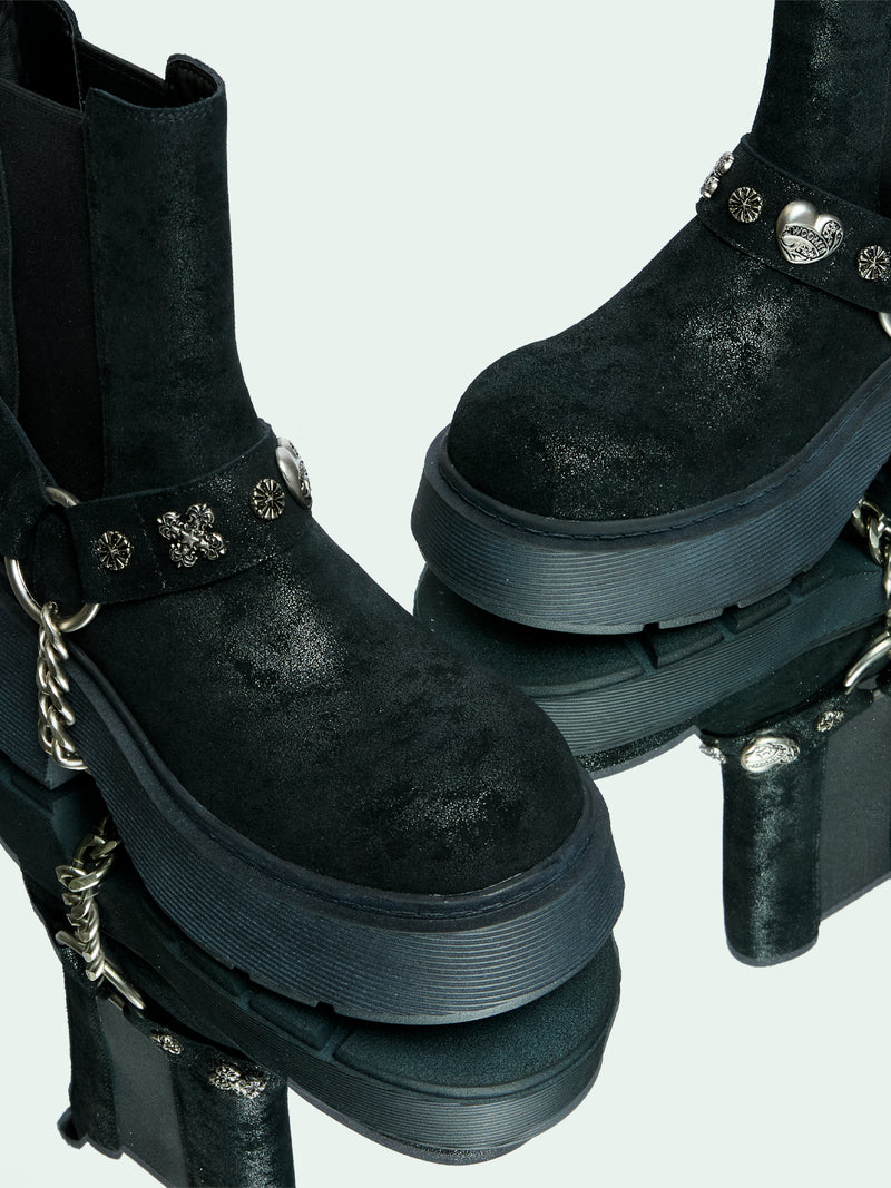 KAIA BLACK DISTRESSED