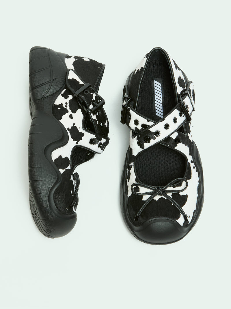 ANYA COW PRINT PONY