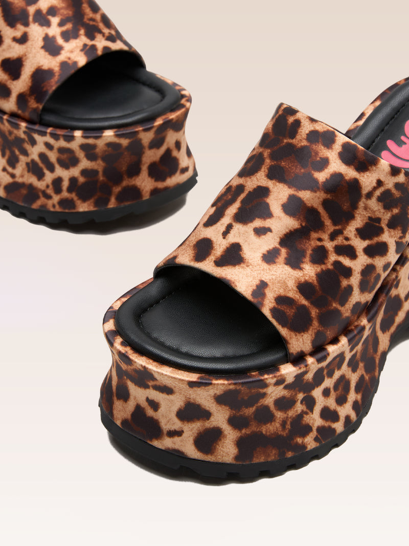 COLETTE LEOPARD SATIN
