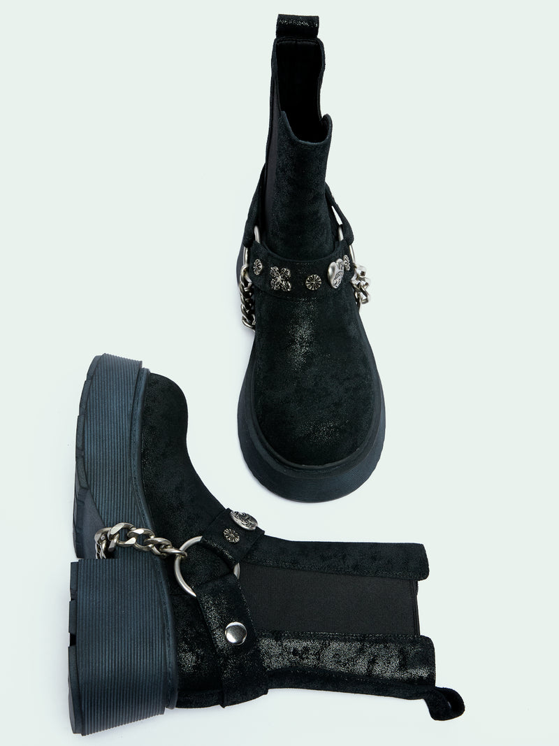 KAIA BLACK DISTRESSED