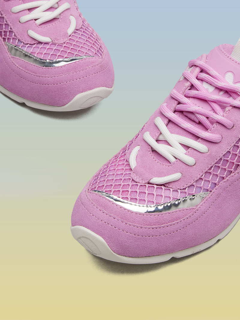 MAURINE PINK COW SUEDE