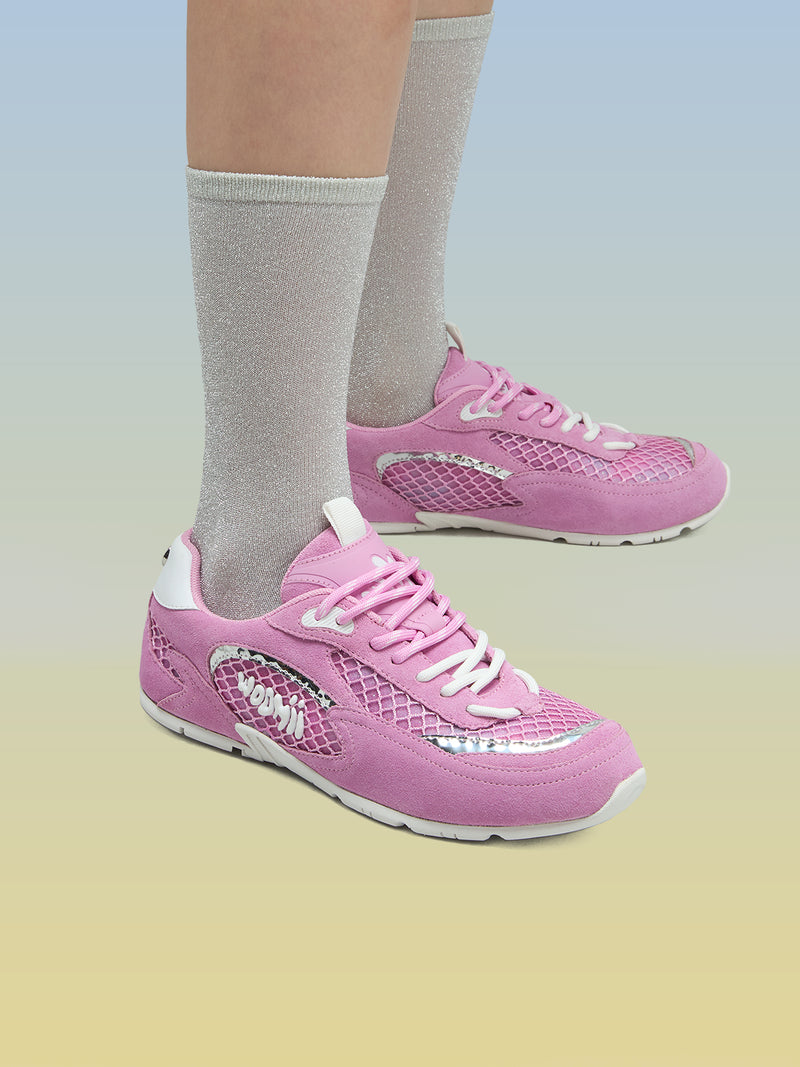 MAURINE PINK COW SUEDE