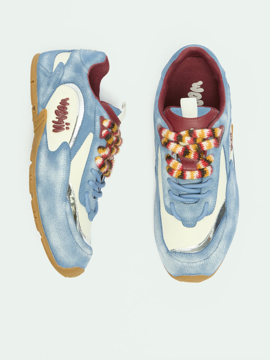 MAURINE BABY BLUE DISTRESSED