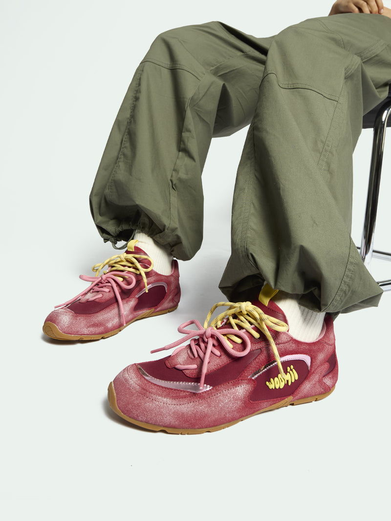 MAURINE RED DISTRESSED