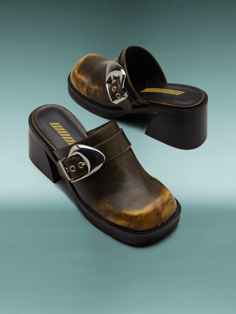 TAMIA BLACK YELLOW BURNISHED