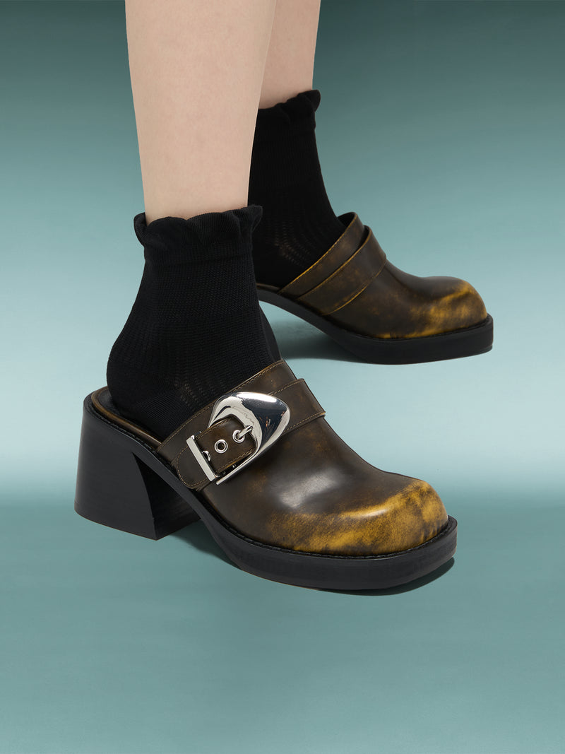 TAMIA BLACK YELLOW BURNISHED