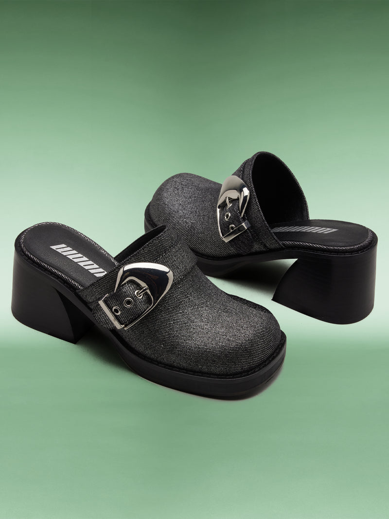 TAMIA SILVER COATED DENIM