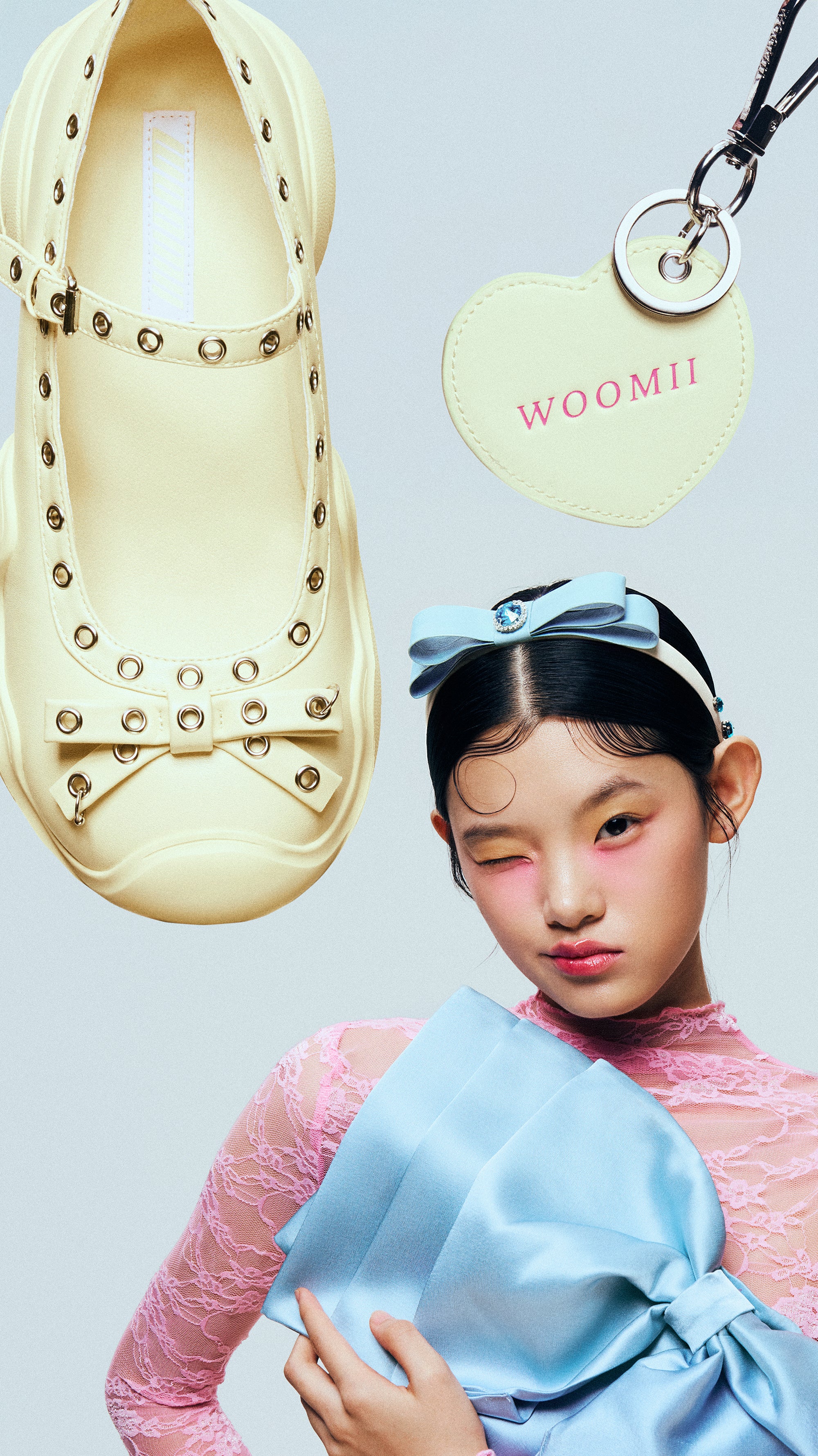 新品未使用品　WOOMII レースアップ バレエシューズ　23.5㎝ 新品未使用品 WOOMII レースアップ バレエシューズ 23.5㎝