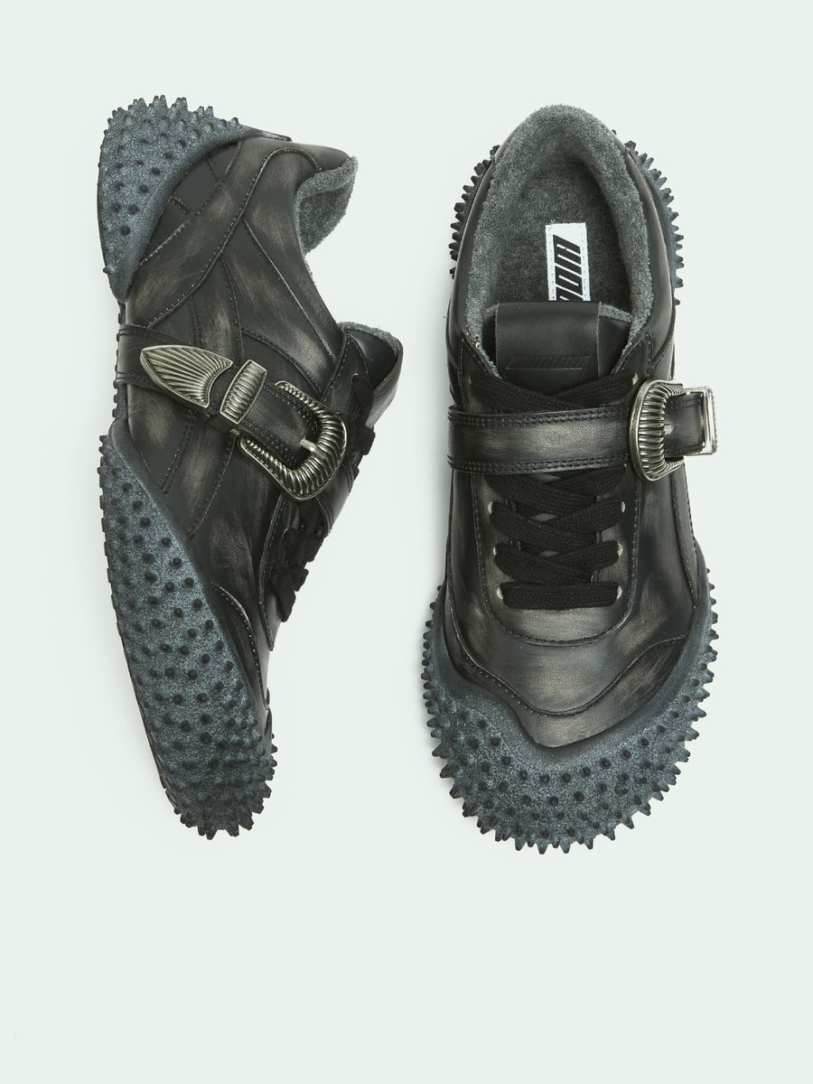 YUKI BLACK DISTRESSED