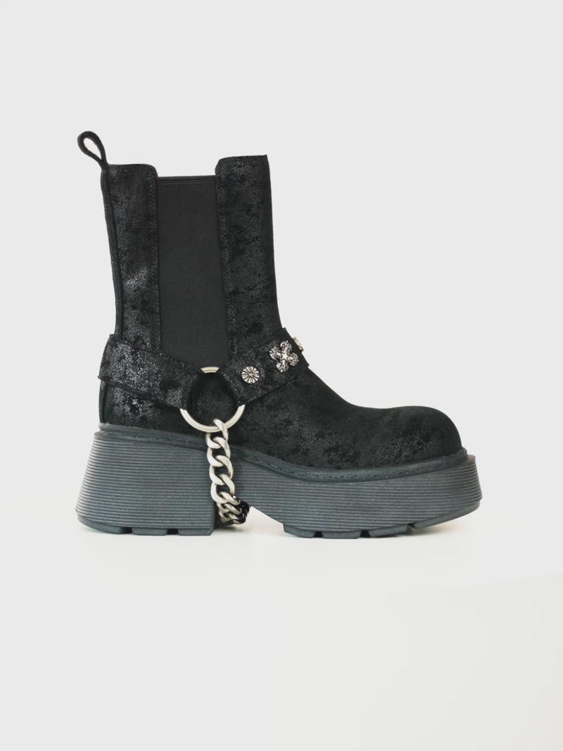 KAIA BLACK DISTRESSED