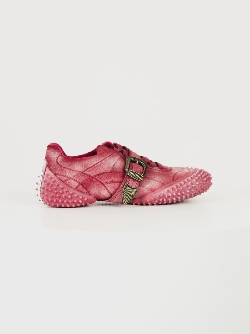 YUKI RED DISTRESSED